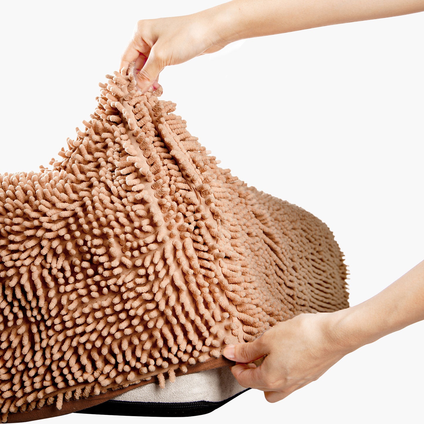 Premium Orthopedic Memory Foam Dog Bed - Brown (Large)