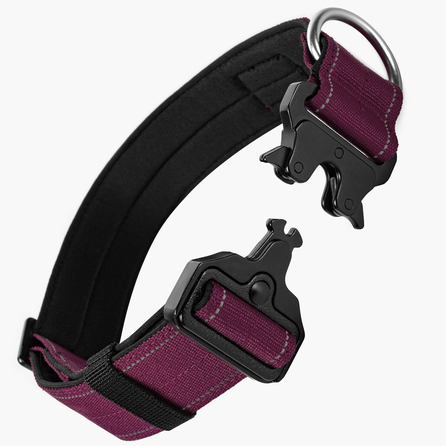 Tactical Dog Collar - Burgundy