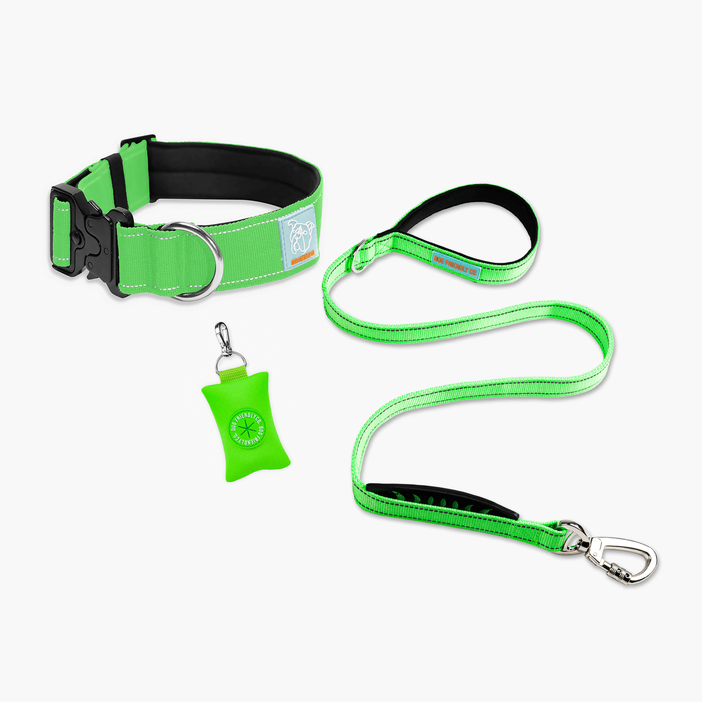 Collar Walk Set - Neon Green